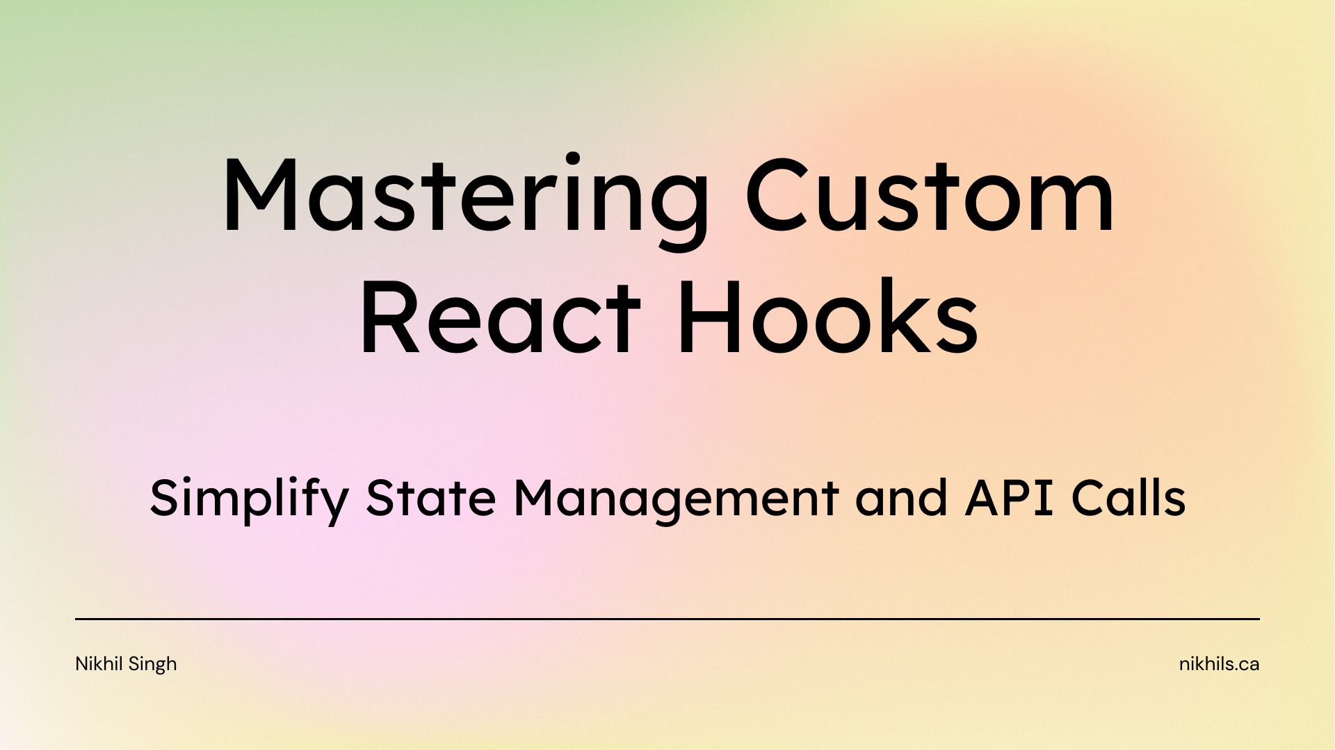 Mastering Custom React Hooks: Simplify State Management and API Calls